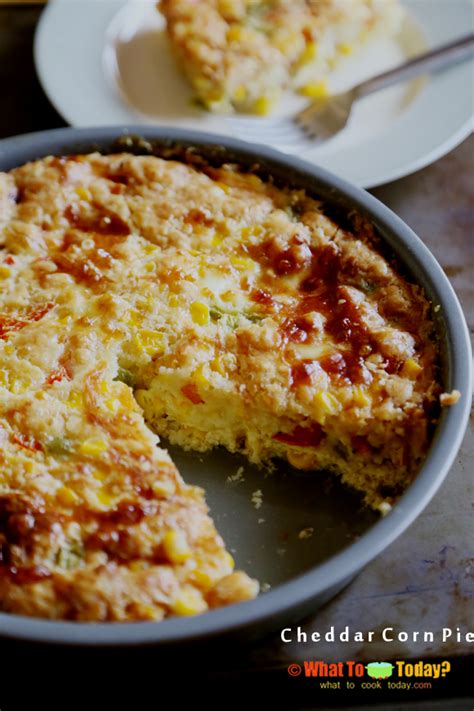 Cheddar Corn Pie