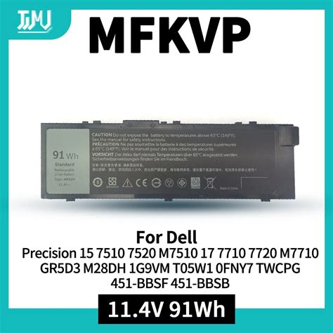 Wh Mfkvp Gr D Battery For Dell Precision M