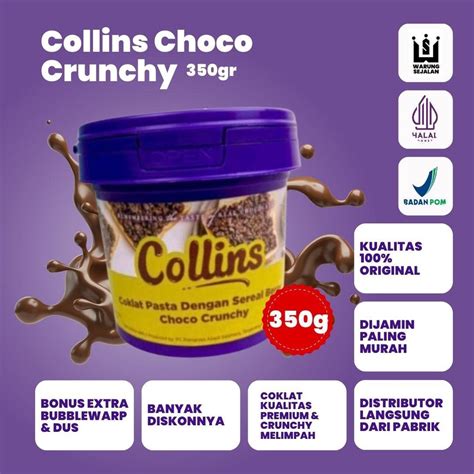 Jual Collins Choco Crunchy G Rasa Chocolate Coklat Cokelat Gr