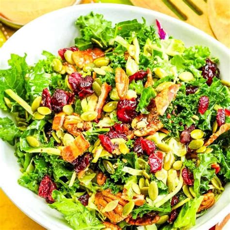 Kale And Brussel Sprout Salad With Cranberries A Reinvented Mom