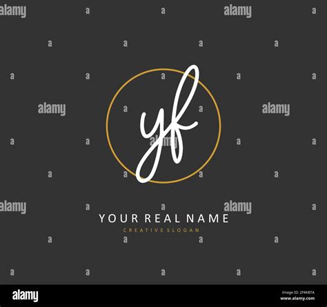 YF Initial Letter Handwriting And Signature Logo A Concept Handwriting