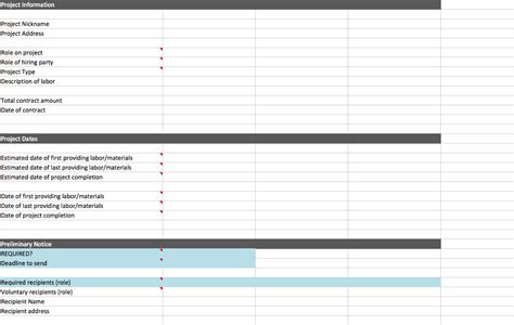 The Mechanics Lien Spreadsheet that Every Contractor Needs [Free