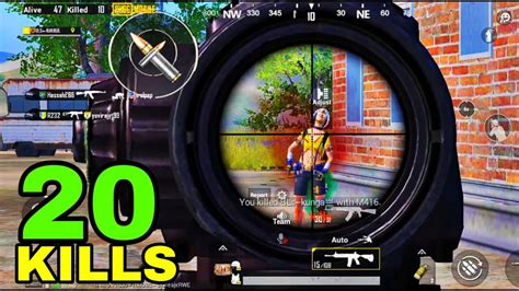 20 KILLS SOLO VS SQUAD FULL GAMEPLAY PUBG MOBILE YouTube