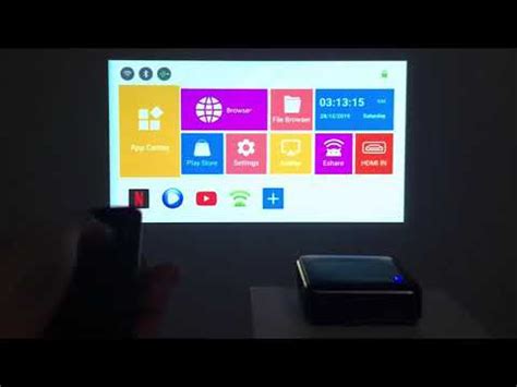 Test Vivicine P11 Android 9.0 Support 4K Mini Projector,3D HD Portable ...