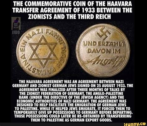 THE COMMEMORATIVE COIN OF THE HAAVARA TRANSFER AGREEMENT OF 1933