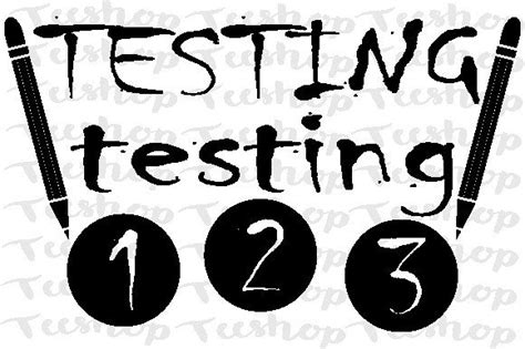 Testing Testing 1 2 3 Svg Graphic By Teeshop · Creative Fabrica