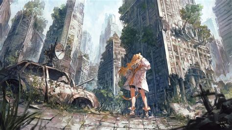 Download Anime Post Apocalyptic 4k Ultra Hd Wallpaper By Shinken Gomi