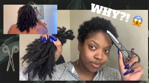 I Cut My Locs After One Year Big Chop 2020 Natural Hair Journey