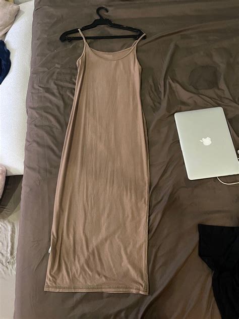Shein Nude Bodycon Dress On Carousell