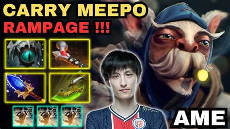 🔥 AME Meepo Hard Carry RAMPAGE Highlights 🔥 26K Net Worth Insane Play ...