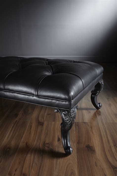 Tufted leather ottoman coffee table england – Artofit