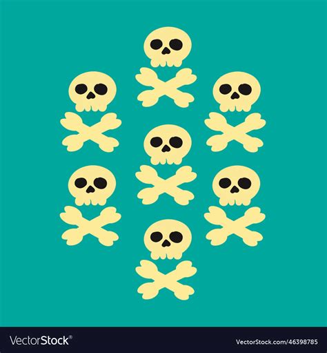 Skull and bones Royalty Free Vector Image - VectorStock