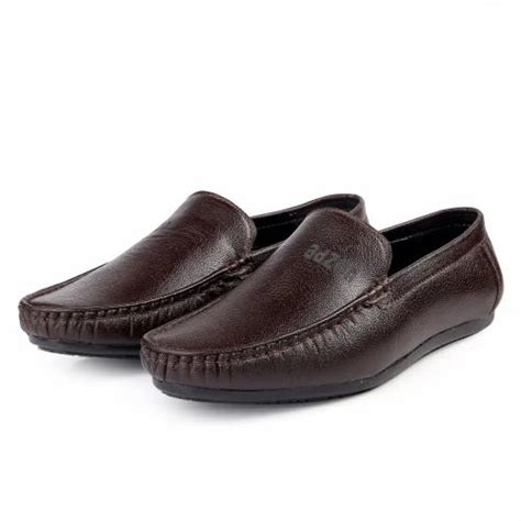 Polyurethane Ethnic Wear Adzon Men Loafer Shoes Brown At Rs