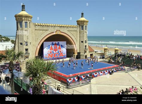 NCA Cheerleading competition underway on Daytona Beach Bandshell ...