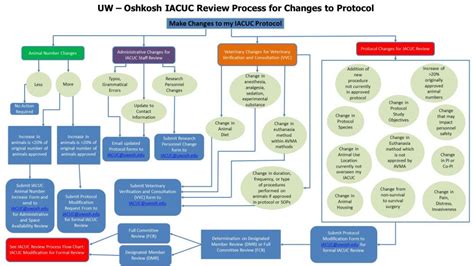 Iacuc Review Process For Changes To Protocol Flowchart 2022 Office Of