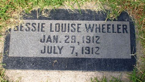 Bessie Louise Wheeler Memorial Find A Grave