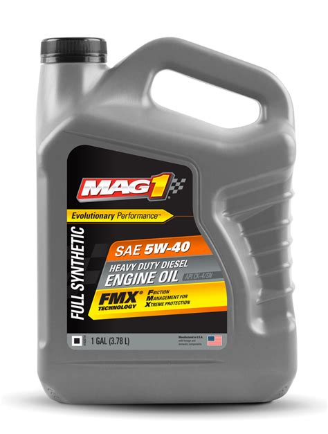 Mag 1® Full Synthetic 5w 40 Ck 4 Heavy Duty Diesel Engine Oil Mag 1