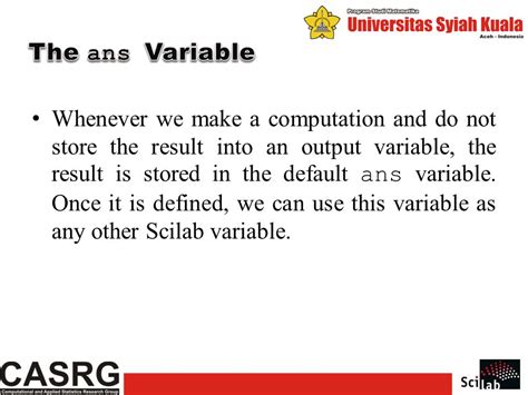 Lesson Basic Element Of Scilab Azalya Rahmatika Fathul Fithrah