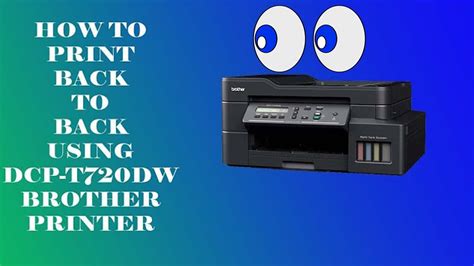 How To Print Back To Back Duplex Printing Using Dcp T Dw Brother