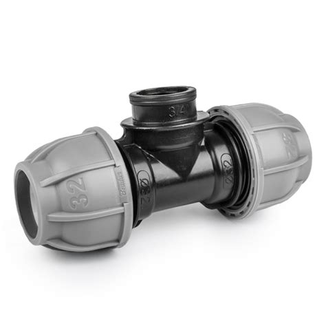 Тройник для труб PE, 20 мм, PN10, с внутренней резбой 3/4 ...