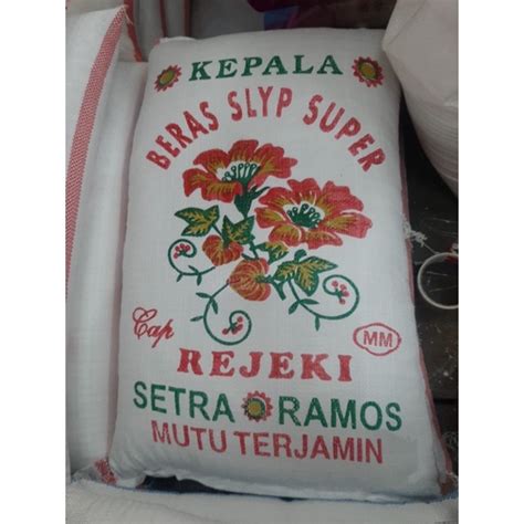 Jual Beras Slyp Super Cap Kembang Setra Ramos Kg Shopee Indonesia