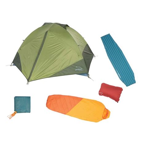 Peregrine Happy Medium Camping Kit Tent Sleeping Bag Pad Pillow