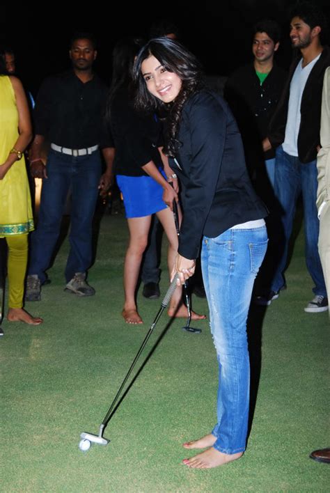 Samantha Playing Golf Hot Photos Spicy Cleavage Stills South Girls