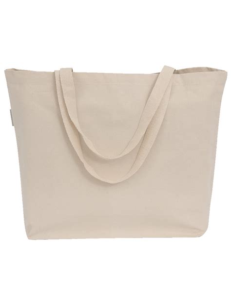 12 Ct 20 Large Organic Canvas Shopping Tote Bags By Dozen