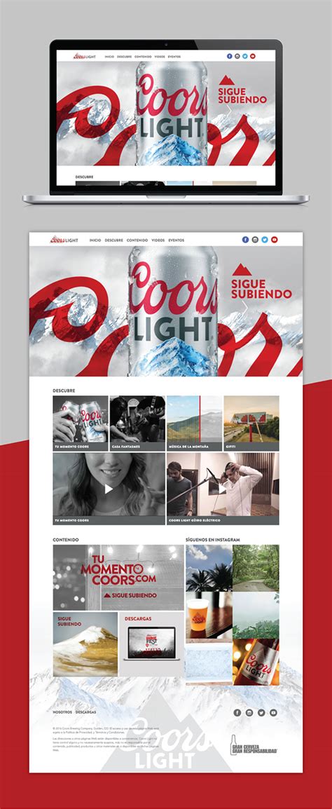 Coors Light Puerto Rico Website On Behance