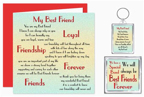 Friendship Verses for Birthday Cards Best Friend Verse Gift Set Card ...