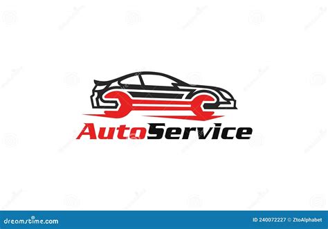 Auto Car Repair Logo Automotive Design Stock Vector Illustration Of