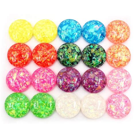 6 8 10 12 14 16 18 20mm New Fashion Mix Color Built In Metal Foil Flat