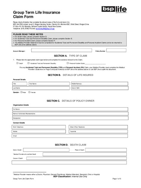 Fillable Online Prudential Group Life Insurance Claim Form Fax Email