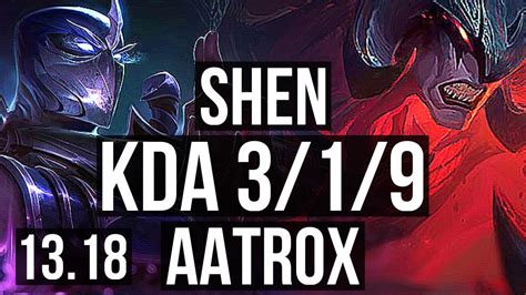 Shen Vs Aatrox Top M Mastery Rank Shen Games