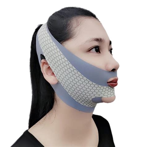 Seaazqurtles Silicone Elastic Face Slimming Bandage V Line Face Shaper Cheek Lift Up S N 1