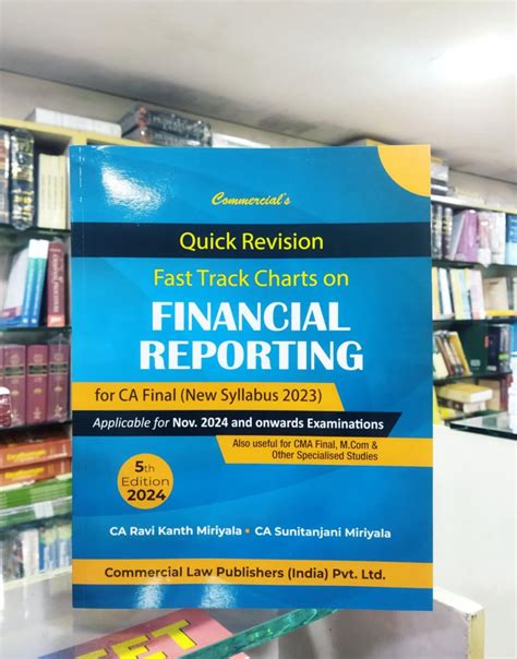 Quick Revision Fast Track Charts On Financial Reporting CA Final