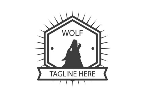 Black and White Logo - Wolf #39 Graphic by RANartLabs · Creative Fabrica