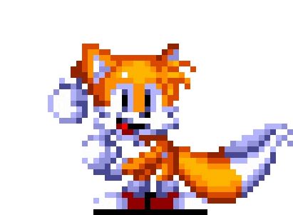 A Pixel Art Image Of An Orange Cat