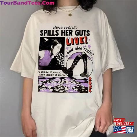 Olivia Rodrigo Guts Tour 2024 Shirt The World Unisex Classic Tourbandtees