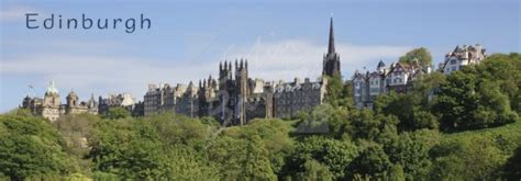 Old Town Skyline Beyond Princes St Gardens Edinburgh Postcard H Pan