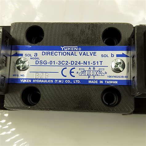 DSG 03 3c4 D24 50 DSG 01 3c2 D24 50 Yuken Solenoid Directional Control