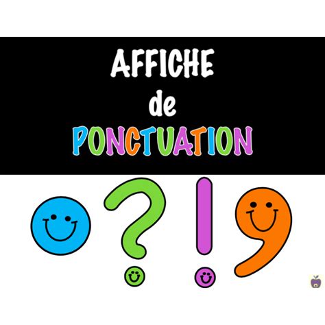 Affiches De Ponctuation