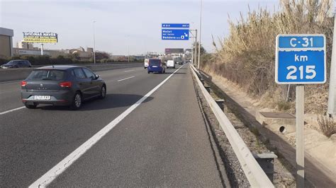 La C-31 renueva el asfalto entre Sant Adrià de Besòs y Montgat para ...