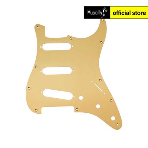 Musiclily Pro 11 Holes Aluminum SSS Stratocaster Pickguard For American