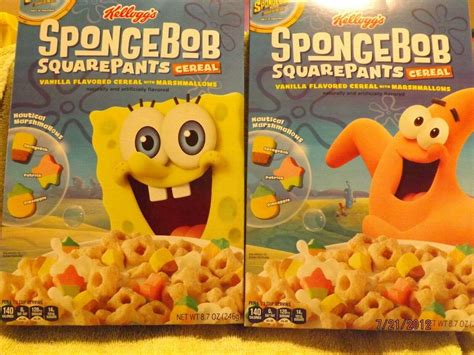 Kellogg S Spongebob Squarepants Cereal Boxes