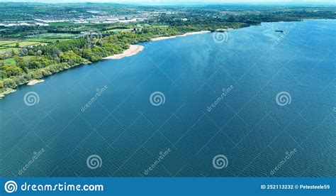 Aerial Photo of a Blue Lough Neagh Lake Co Antrim Northern Ireland ...