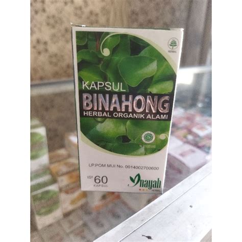 Jual Kapsul Daun Binahong Inayah Kapsul Shopee Indonesia