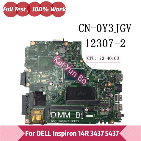 Placa Base 0Y3JGV Y3JGV Para DELL Inspiron 14R 3437 5437 Ordenador