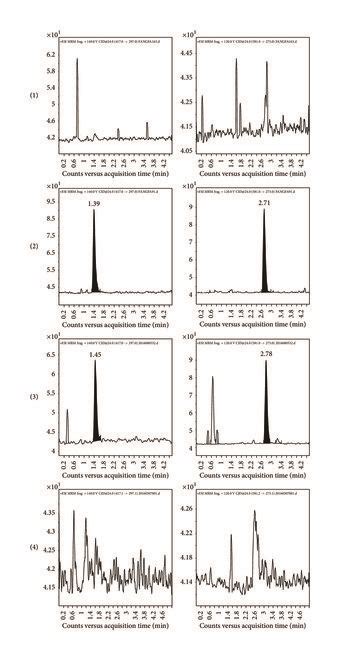 Representative Multiple Reaction Monitoring Chromatograms Of A Download Scientific Diagram