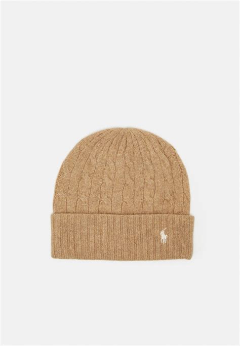 Polo Ralph Lauren Classiccable Hat Cold Weather Gorro Camel